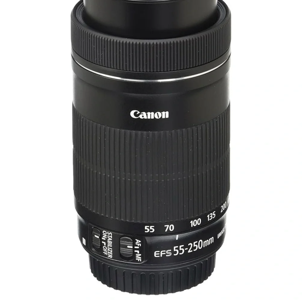 Canon Black EF-S 55-250mm Lens
